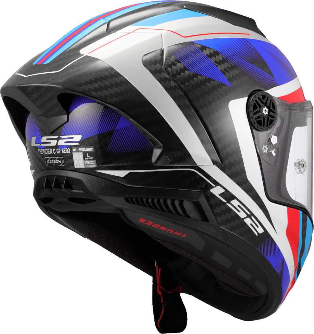 LS2 FF805 Thunder GP Aero  Full Face Motorcycle Helmet Raute Blue Red-06 