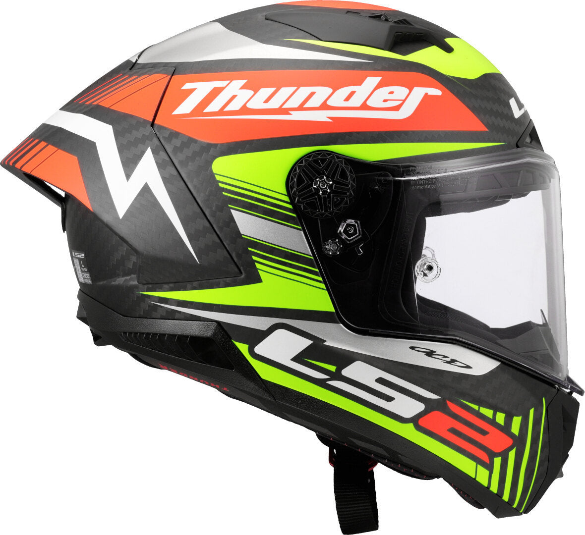 LS2 FF805 Thunder GP Full Face Motorcycle Helmet Black Replica