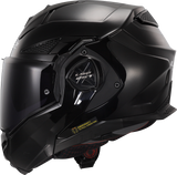 LS2 FF901 ADVANT X SOLID MOTORCYCLE MODULAR HELMET GLOSS BLACK