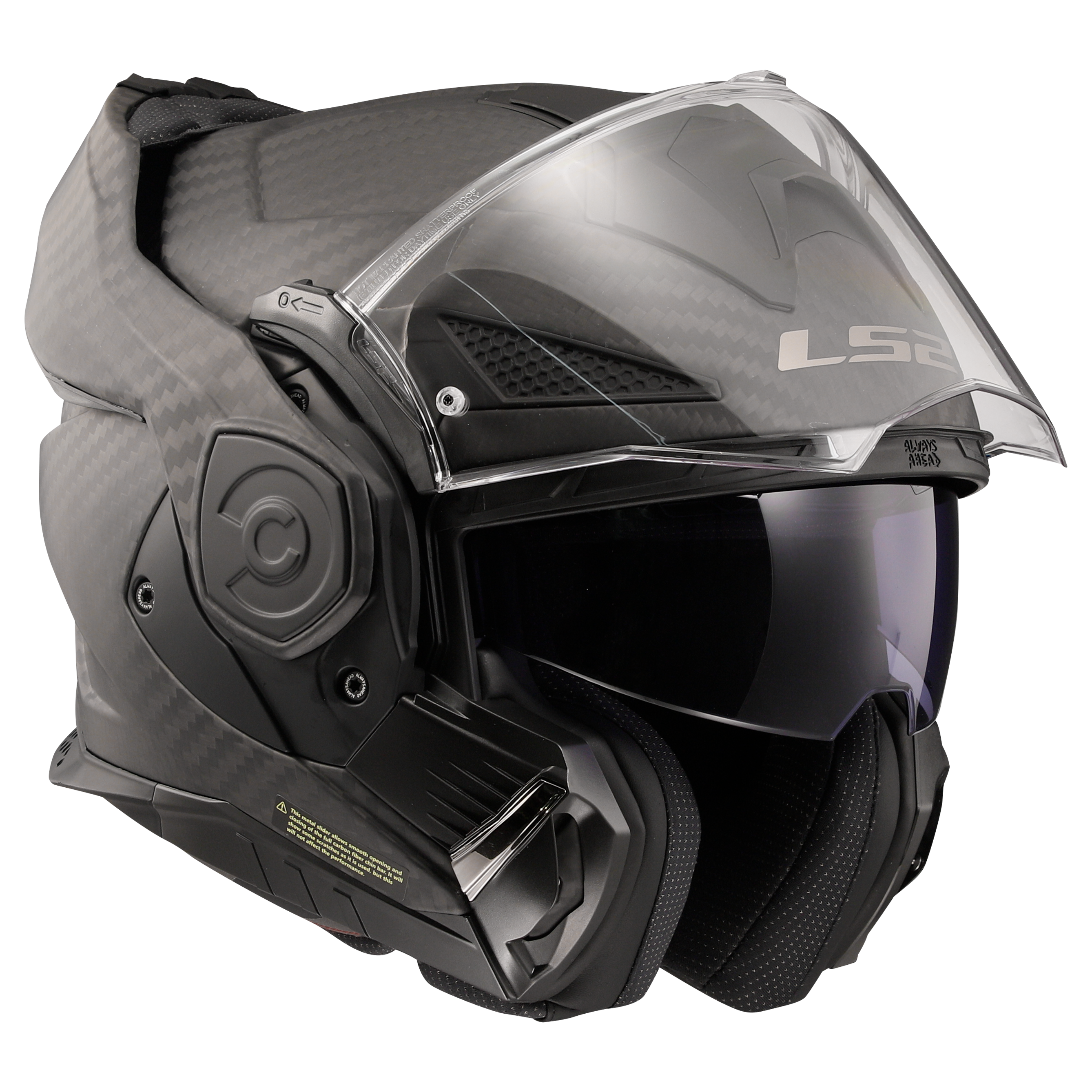 LS2 FF901  Advant X Modular Helmet – Matte Carbon Shell 