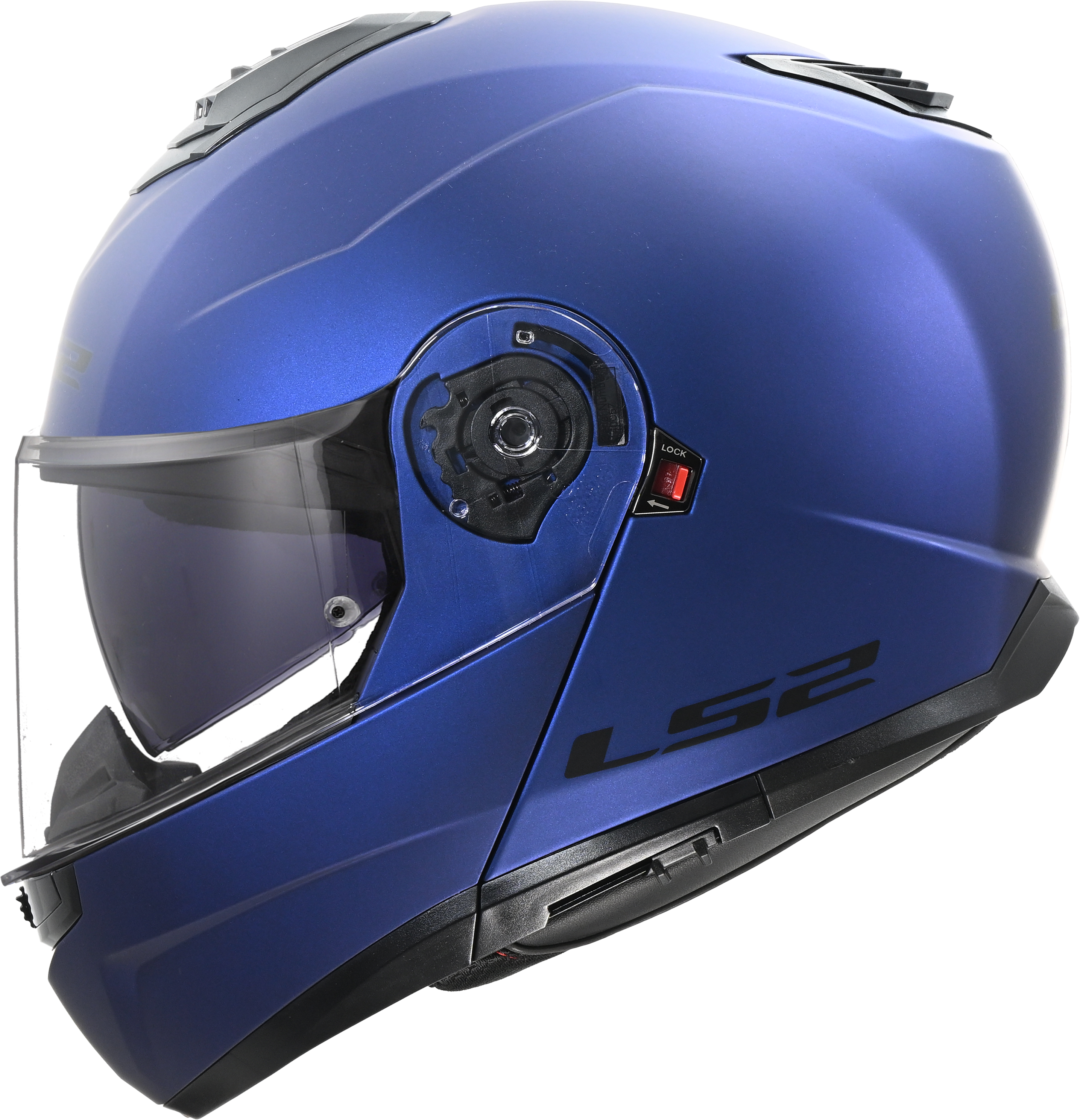 LS2 FF908 Strobe II Modular Motorcycle Helmet Matte Navy Blue 