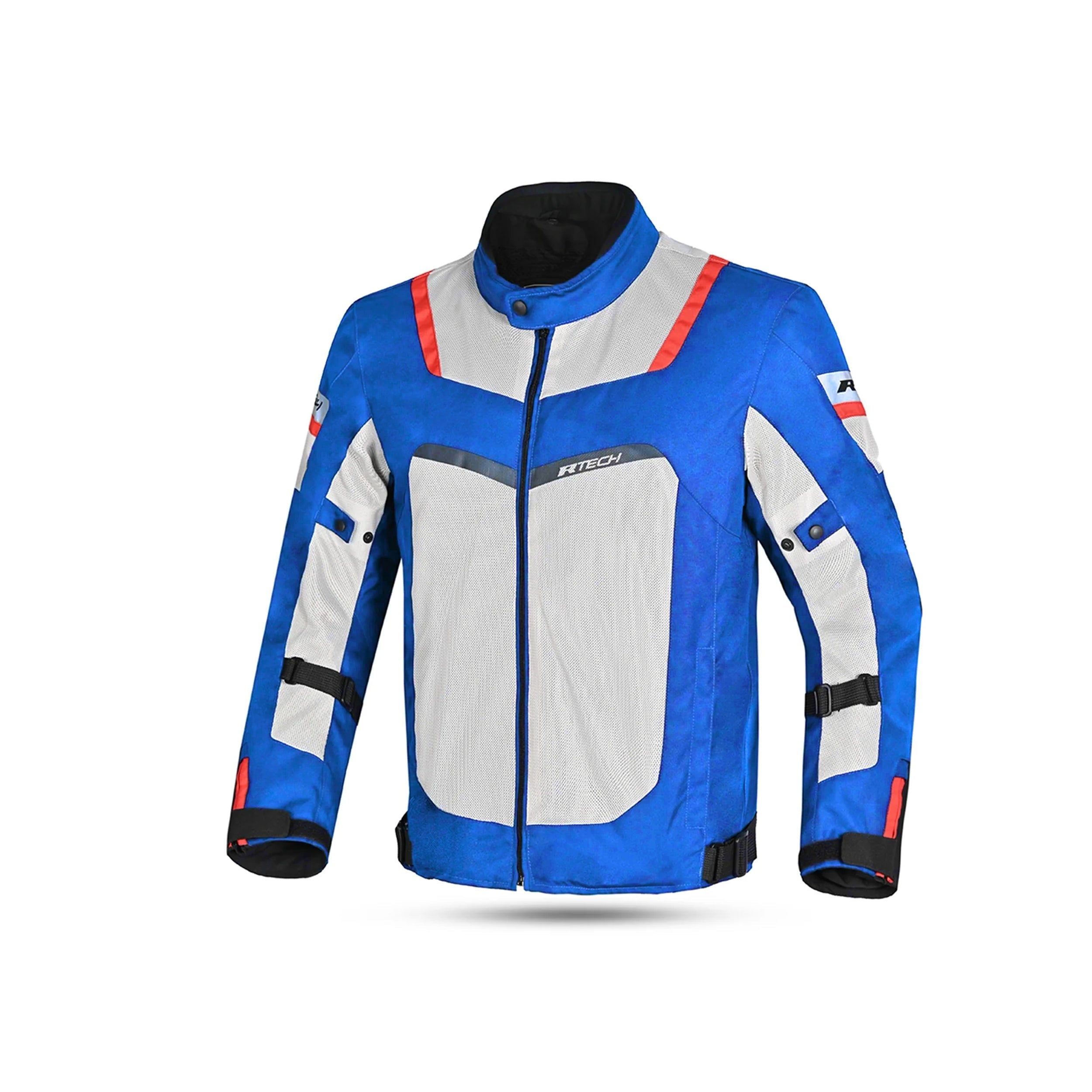 R Tech Spiral Mesh Motorcycle Summer Jacket Blue Black