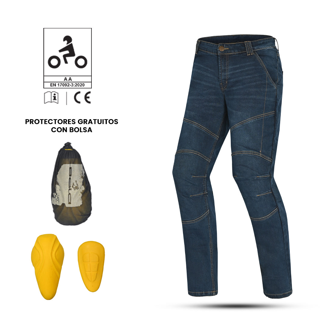 BELA Blue Denim Crack Jeans Pants