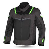 R-TECH SPIRAL MESH MUD MOTORCYCLE JACKETS BLACK GREEN