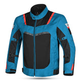 R-TECH SPIRAL MESH Motorcycle Textile Jacket Light Blue Black Red