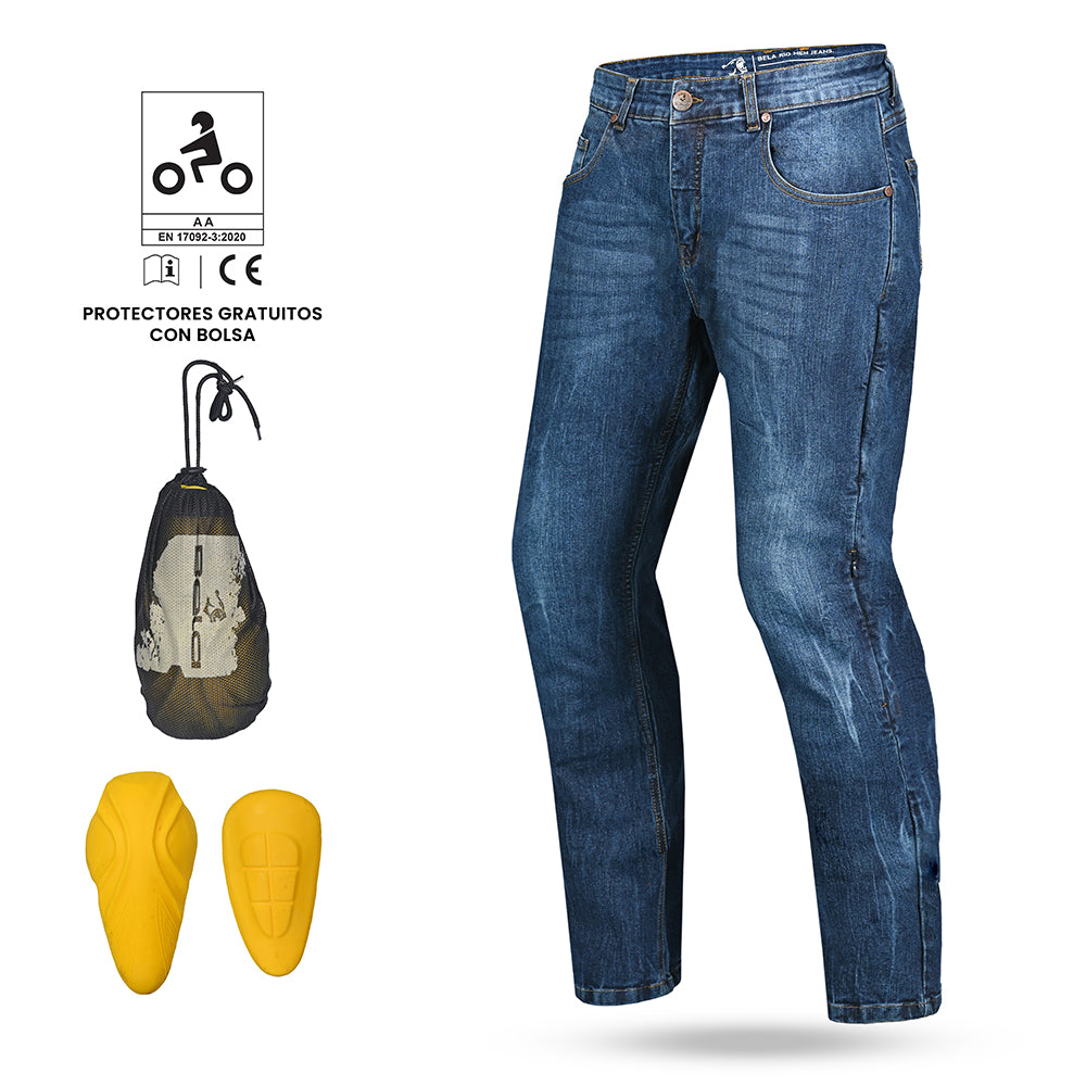 BELA RIO PANTALON DE HOMBRE DENIM JEANS 34L TIE & DYE AZUL 