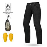 BELA RIO MEN MOTORCYCLE JEANS 34L BLUE CE AA APPROVED BLACK