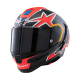 Alpinestars Supertech R10 Miller Carbon Motorcycle Racing  Helmet Red Matt