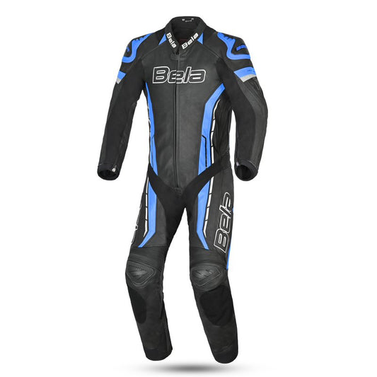 BELA Rocket Man Mix Kangaroo 1 PC Motorcycle Racing Suit Black Blue