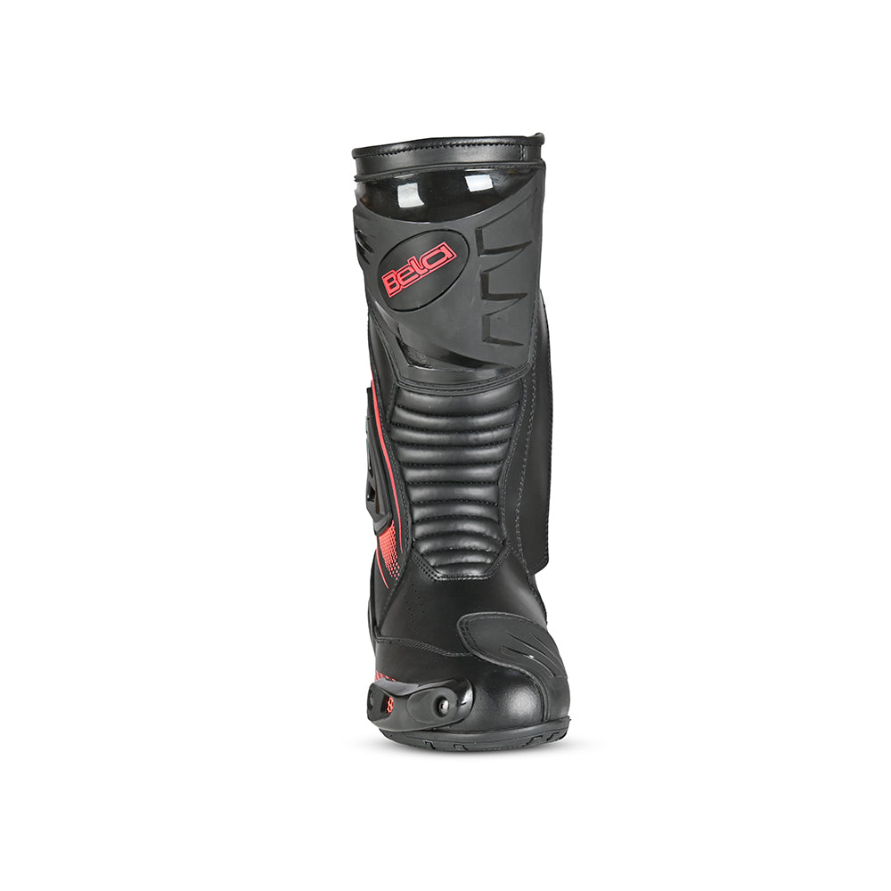 BELA Master Man Motorcycle Racing Boot Black Red