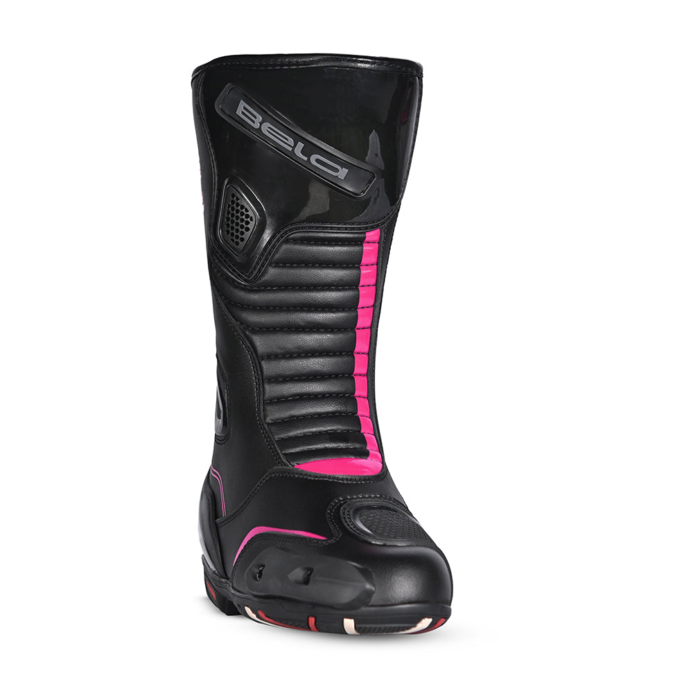 Pink motorbike boots hotsell