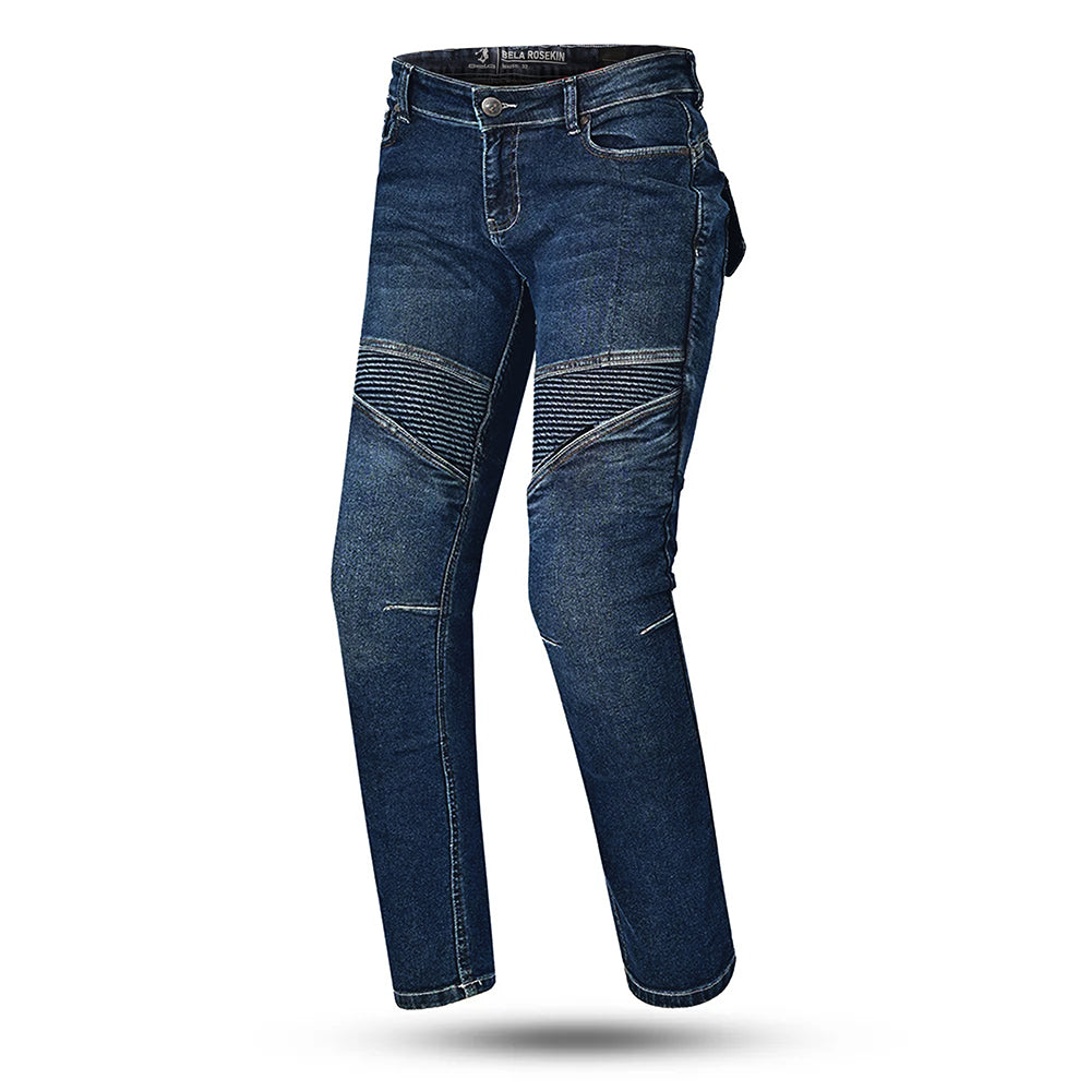 BELA ROSEKIN PANTALLON DE MUJER DENIM JEANS 32L AZUL 
