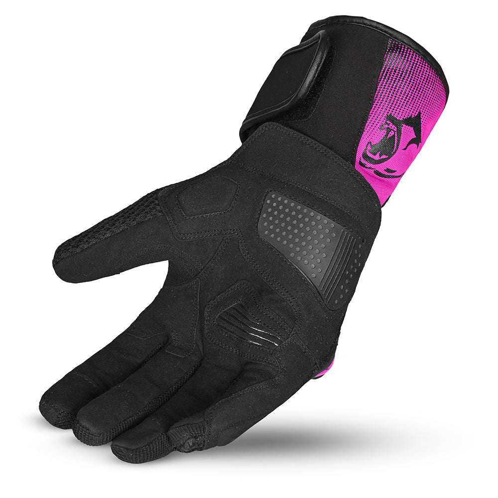 BELA Twix Lady Motorcycle Gloves Black Pink 