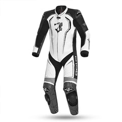 Bela Northstar  1PC Motorcycle Racing Suit Black White