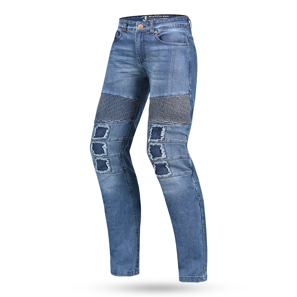 BELA - Pantalon Vaquero Piston Denim Jeans (MXD-405) AZUL SUCIO
