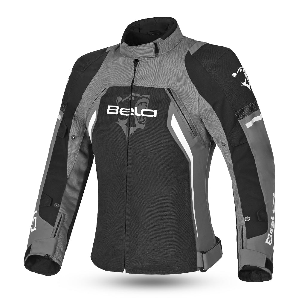 BELA CORDANIEL LADY ALL SEASON MOTORCYCLE TEXTILE JACKET BLACK GREY