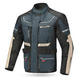 Bela Transformer Men Textile Touring Motorcycle Jacket - Navy Sand