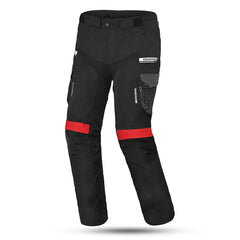 BELA Crossroad Extreme WR - Textile Pant - Black Dark Gray Red