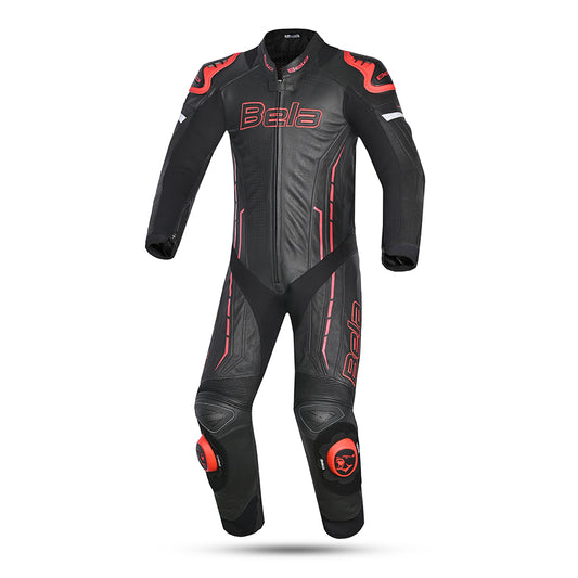 BELA Rocket Man Mix Kangaroo 1 PC Motorbike Racing Suit Black Red