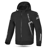 BELA Breeze Softshell Motorbike Riding Hoodie Black Gray 