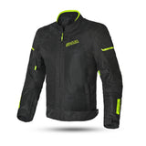 SHUA Gravity Mesh Summer Motorcycle Jacket Black Yellow