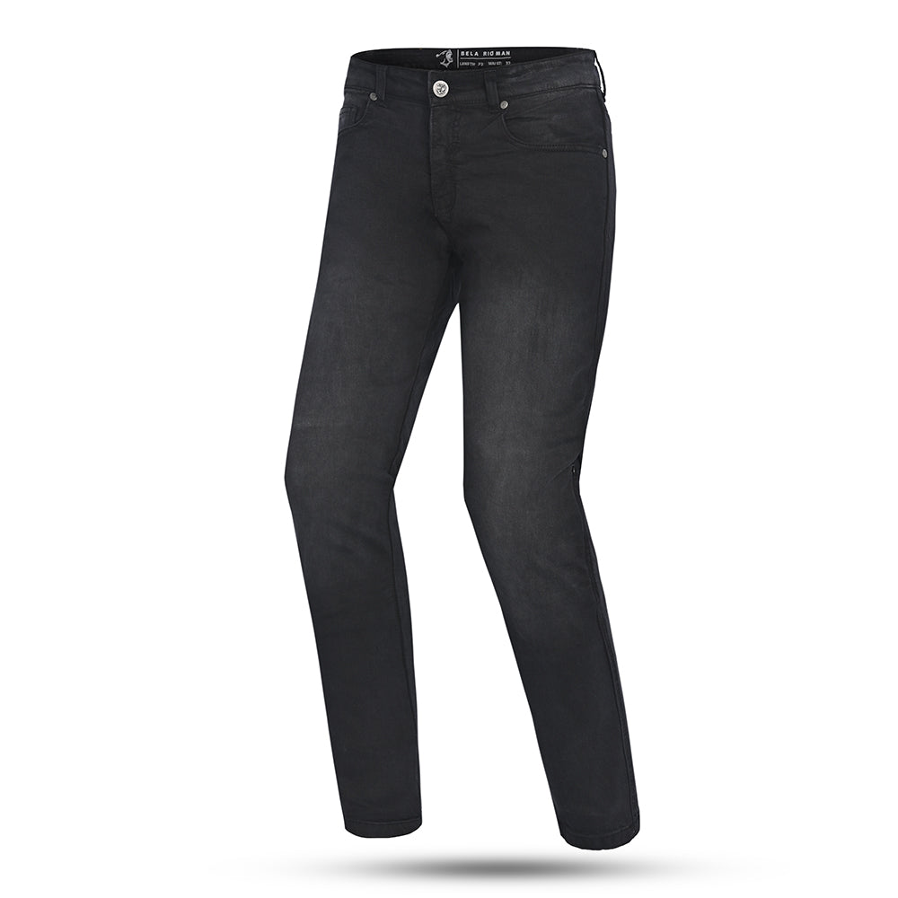  BELA Rio Man 32 Inseam Slim Fit Jeans CE Approved AA - Black Denim