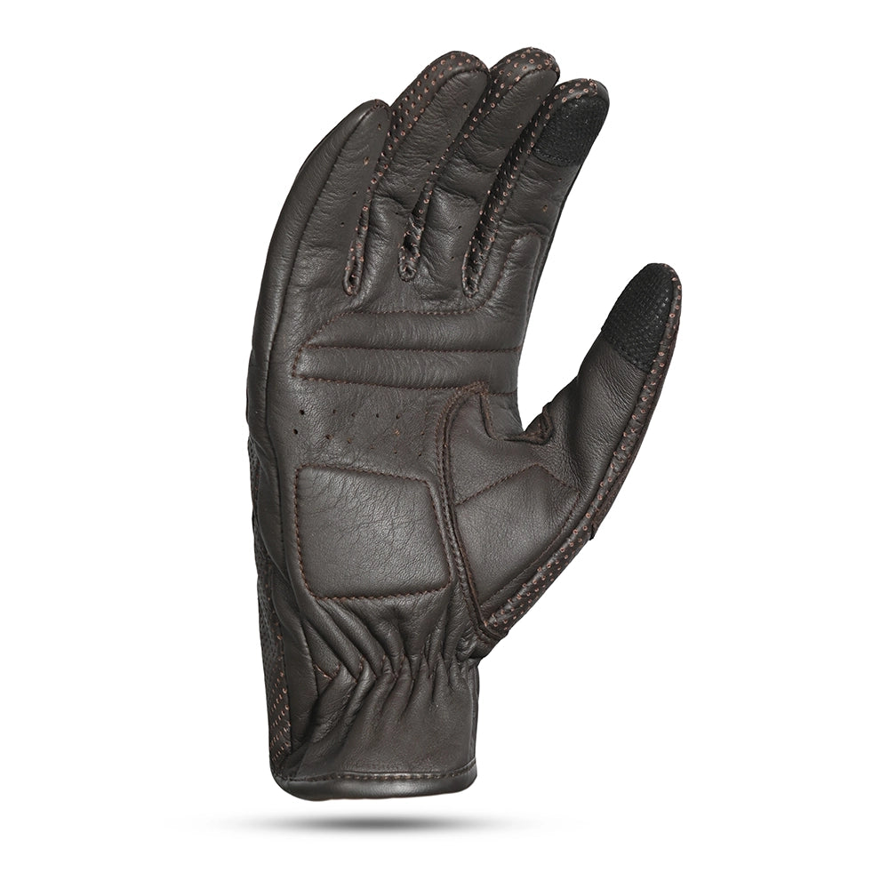 BELA Impact Lady Summer Motorcycle Gloves Brown - front pic