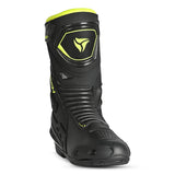 R-TECH Tornado 2.0 Motorcycle Leather Boots Black Grey Yellow Fluor