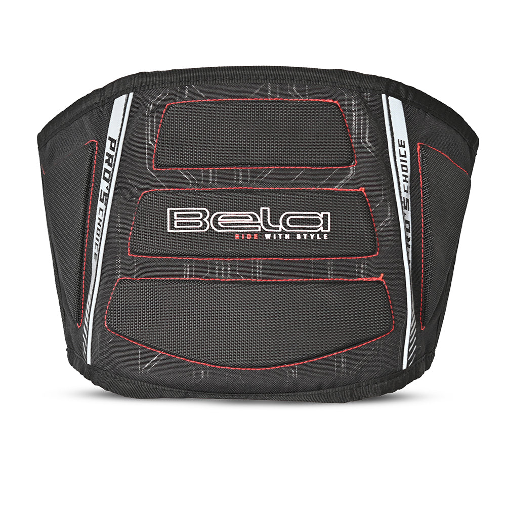 BELA - Motorcycle Kidney Belt - Black Red 