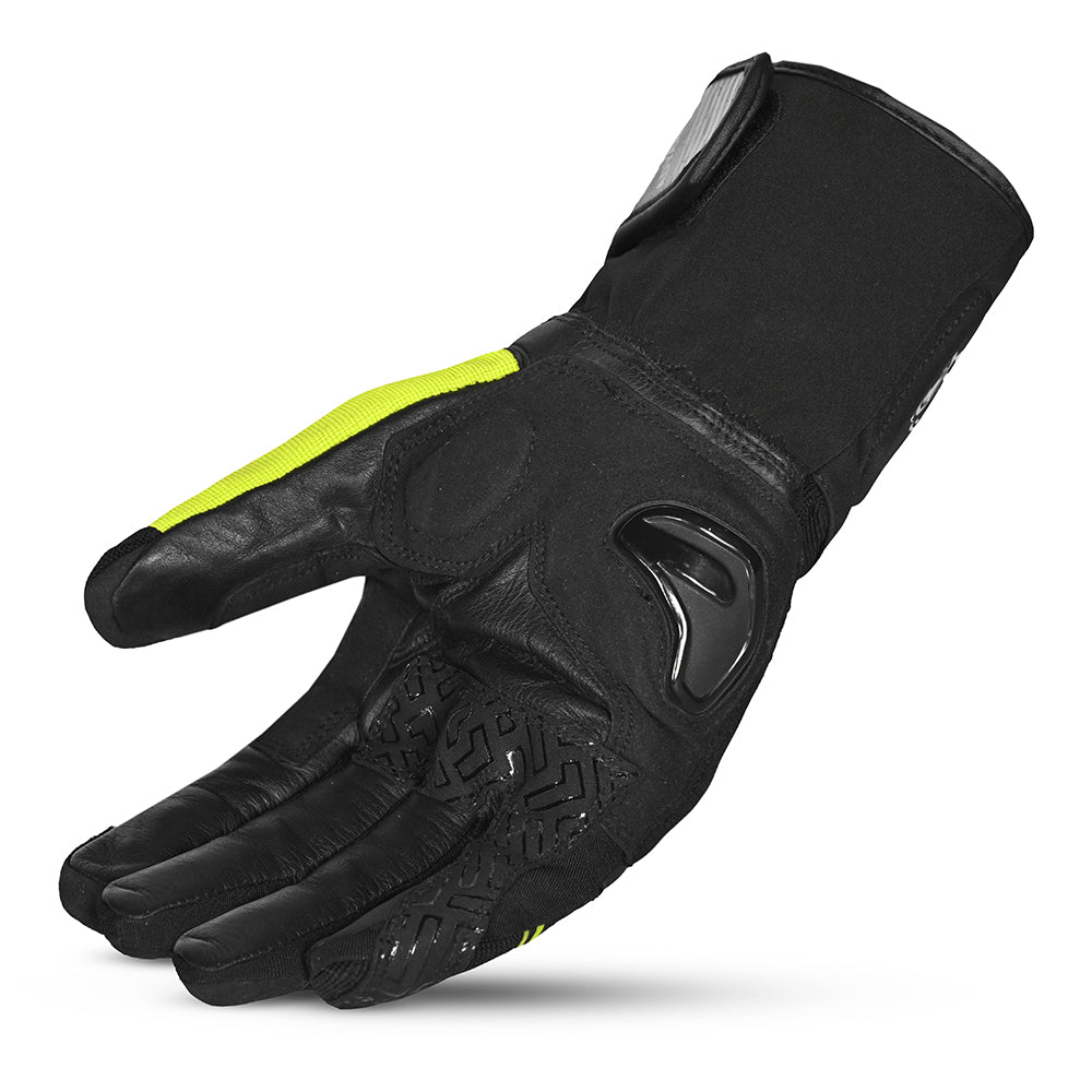 BELA Highway Winter Motorcycle Gloves Black Yellow Flou 