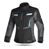 BELA Hurrican Lady Motorcycle Jacket Black Turquoise - MaximomotoUK