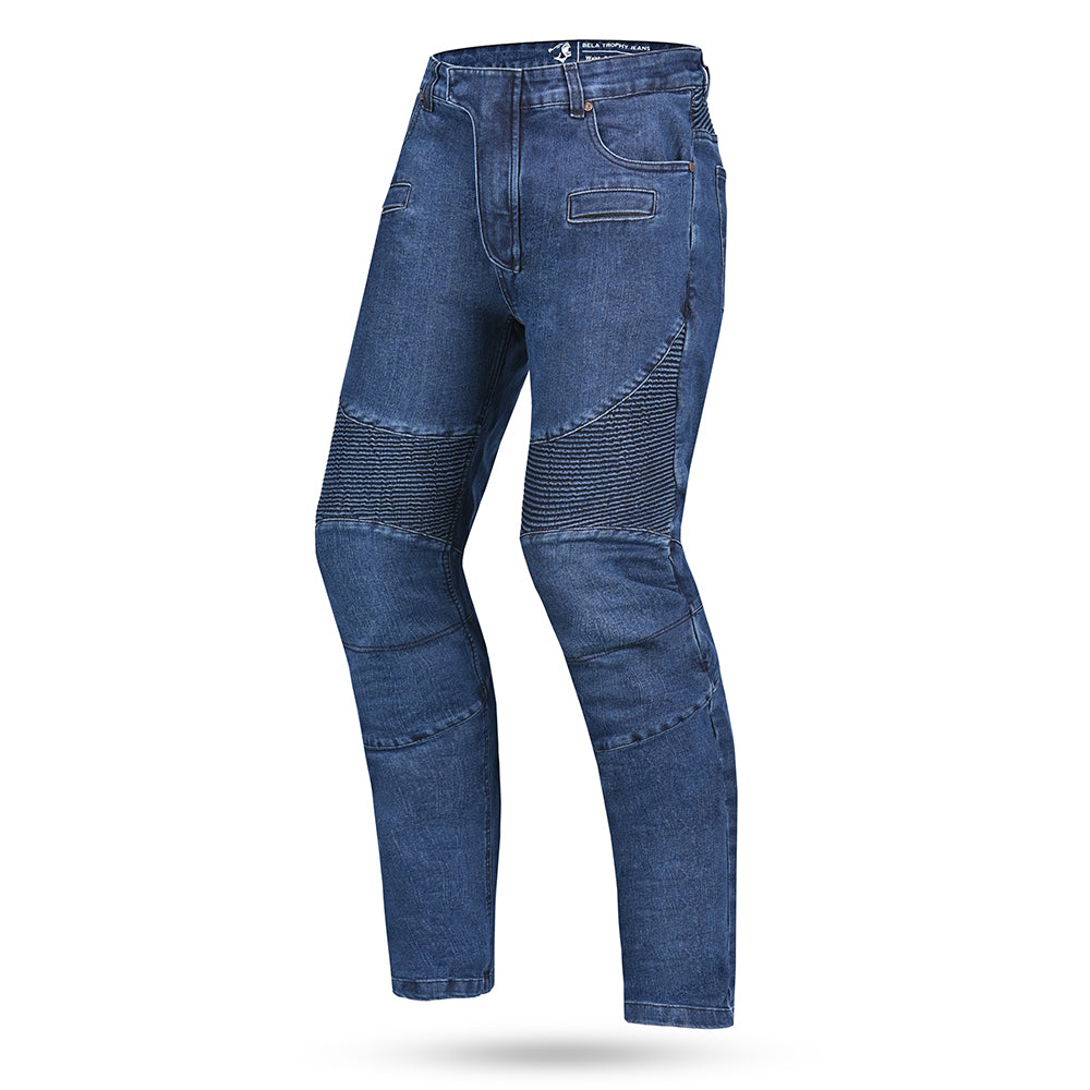 BELA KEVLAR TROPHY MEN MOTORCYCLE JEANS 34L BLUE