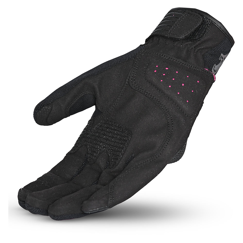 BELA Hero Air Lady Summer Motorcycle Gloves Black Pink 