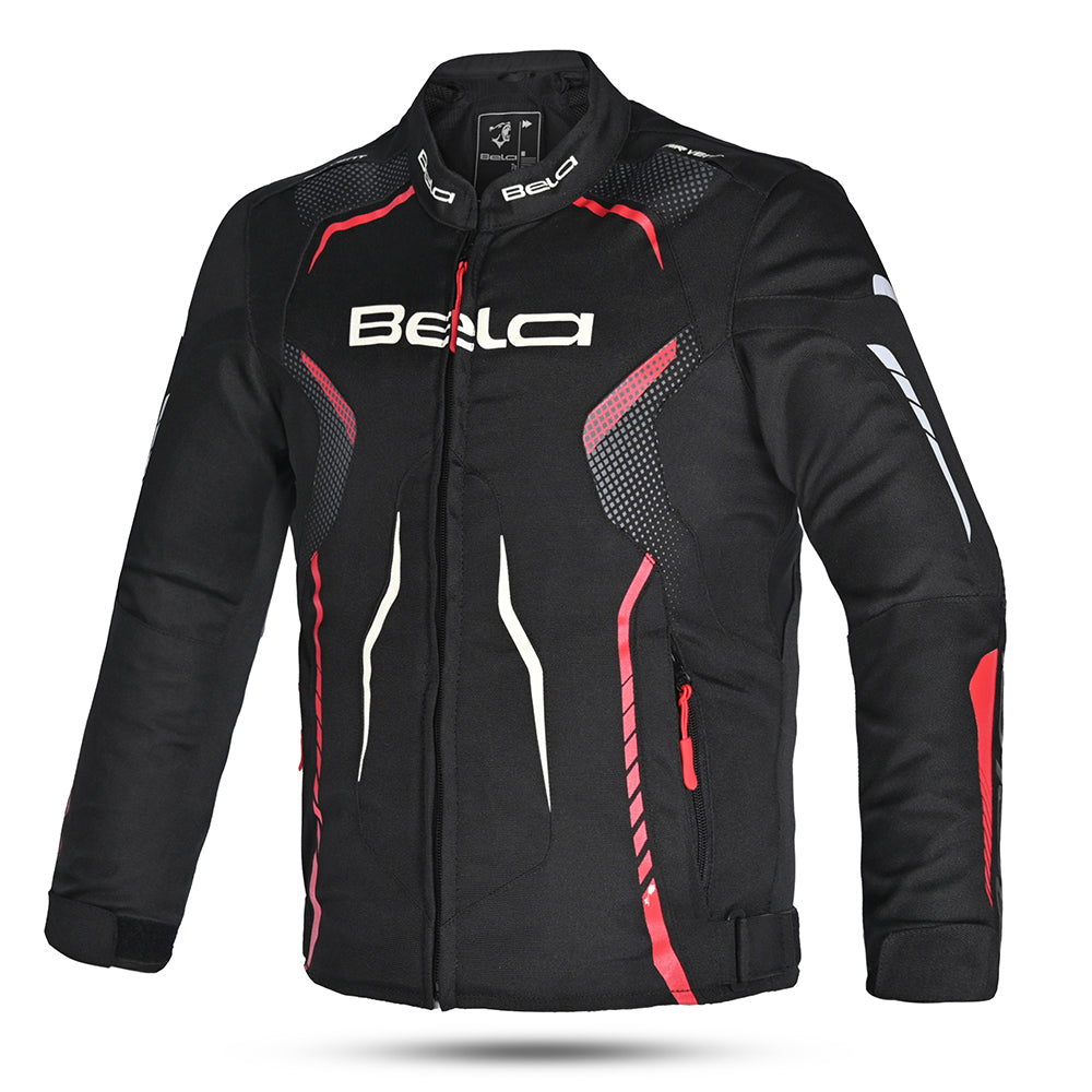 BELA Star youth Kids Motorcycle Jacket Black 