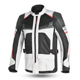 BELA Onsaker Motorcycle Textile Jacket - White Black Red - DELIVERY WITHIN 8 WEEKS 