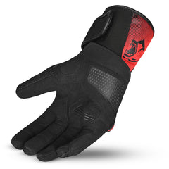 BELA Twix Lady Summer Motorcycle Gloves Black Red 