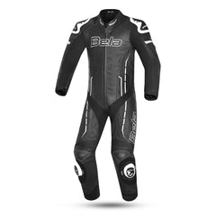 BELA Rocket Man Mix Kangaroo 1 PC Motorcycle Suit Black White 