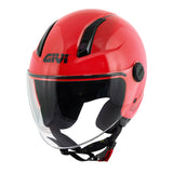 GIVI 11.7 SOLID Demi Jet Scooter Helmet Red