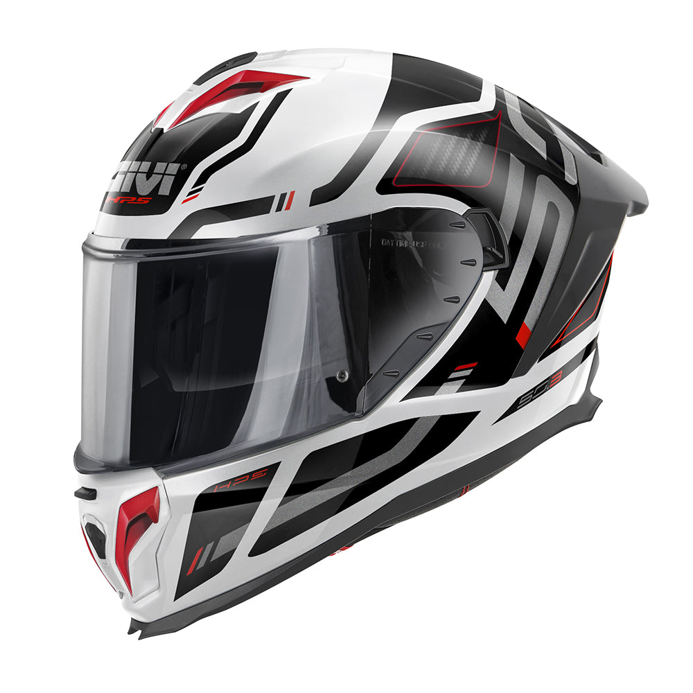 GIVI 50.3 QUASAR Full Face Motorcycle Helmet White Black Red