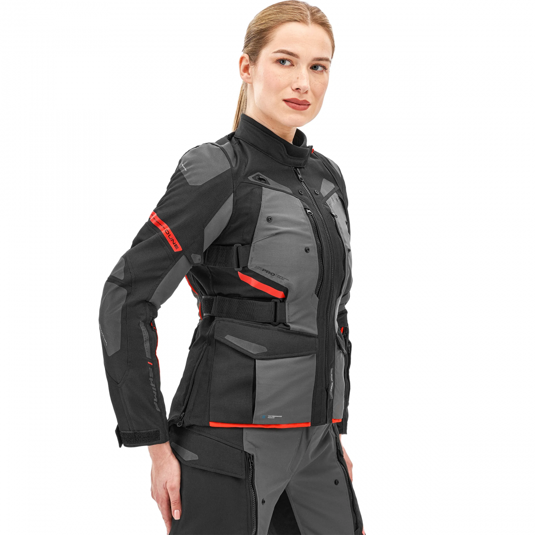 SHIMA DUNE LADY TOURING MOTORCYCLE TEXTILE JACKET RED