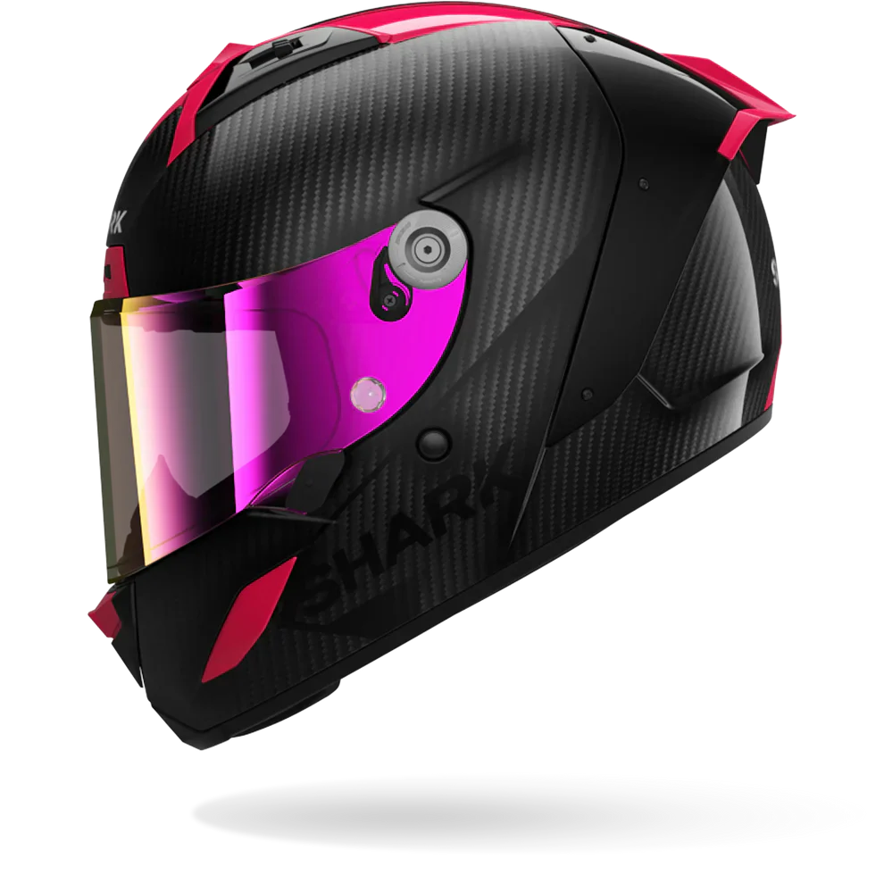 SHARK AERON Carbon Skin Violet Blue-left side