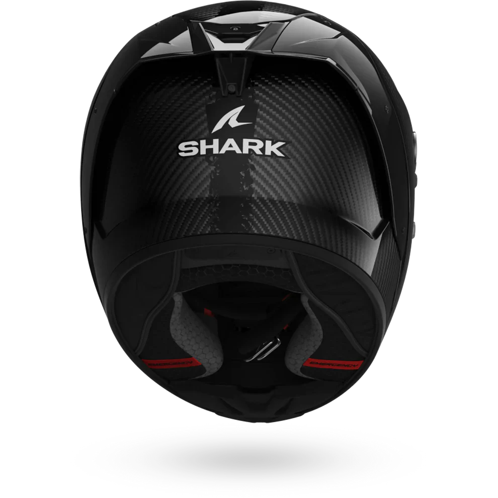 SHARK AERON Dark Shadow Full-Face Motorcycle Helmet Anthracite Carbon-back