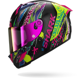 SHARK AERON FAWN Carbon Yellow Violet-side