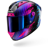 SHARK Aeron Edgy Carbon Helmet – chrome blue