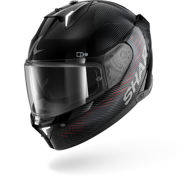 SHARK SKWAL i3 SP LYNE MOTORCYCLE HELMET BLACK ANTHRA RED