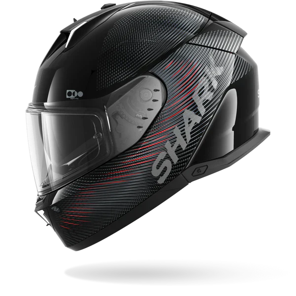 SHARK SKWAL i3 SP LYNE MOTORCYCLE HELMET BLACK ANTHRA RED