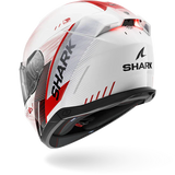 SHARK SKWAL i3 SPEED-TECH MOTORCYCLE HELMET WHITE RED BLACK