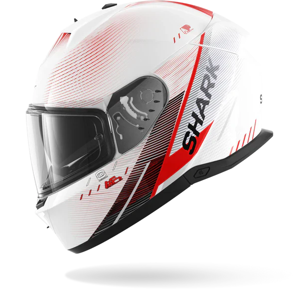SHARK SKWAL i3 SPEED-TECH MOTORCYCLE HELMET WHITE RED BLACK