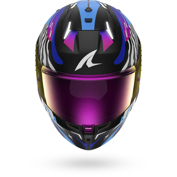 SHARK SKWAL i3 SPEED-FANCY NEGRO Blanco Azul Casco De Moto