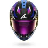 SHARK SKWAL i3 SPEED-FANCY NEGRO Blanco Azul Casco De Moto
